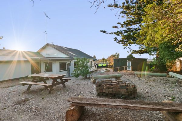 Outdoor fire pit and garden